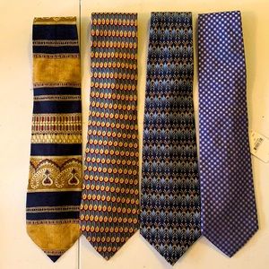 4 Beautiful Silk Ties